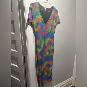 Fashion Nova Multicolor Midi Dress